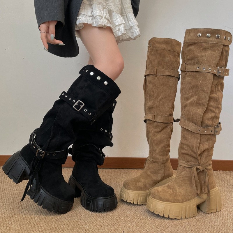 Women'S Fashion Knee High Boots - 2026 Stivali Alti da Donna Stile