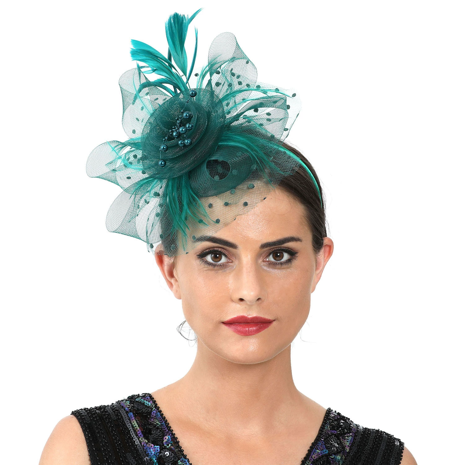 Women'S Fashion Kentucky Derby - Elegante Fascinator da Donna per Cocktail,