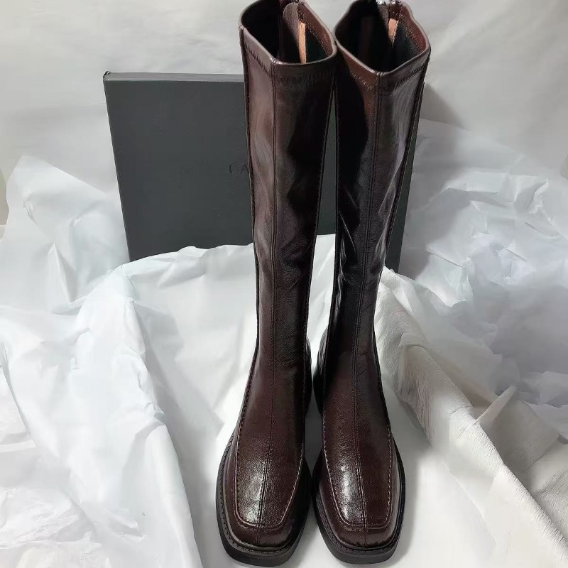 Women'S Fashion Knee High Boots - Stivale Lungo da Donna con Punta