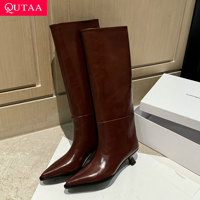 QUTAA Novità di moda Donna Sti - Women'S Fashion Knee High Boots recensione e prezzo